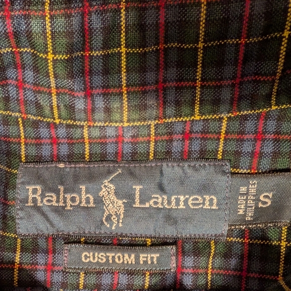 Ralph Lauren Men's Tartan Plaid Long Sleeve Shirt Small - Picture 6 of 16